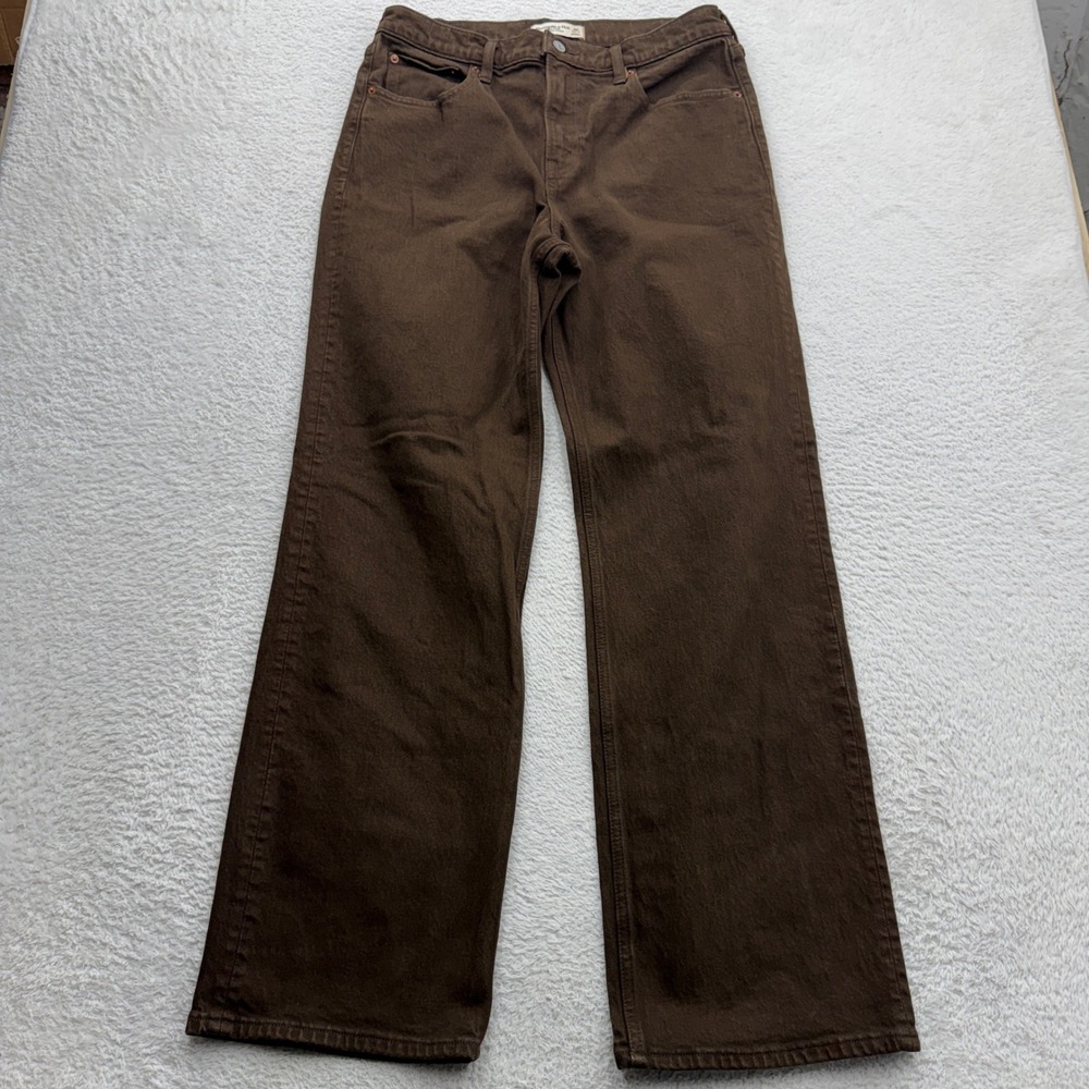 Abercrombie & Fitch Brown High Rise 90s Relaxed Jeans Womens Size 30 Regular